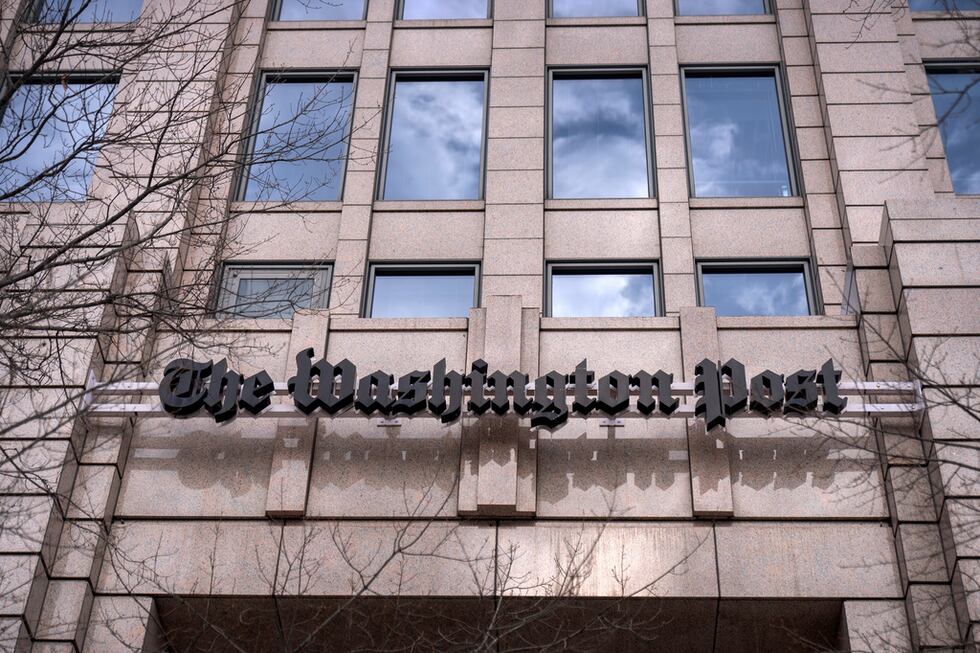 Edificio del Washington Post en Washington, el 26 de enero de 2026. (AP Foto/Mark Schiefelbein)