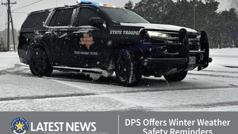 el Departamento de Seguridad Pública de Texas (DPS) recuerda a los tejanos que el frío...
