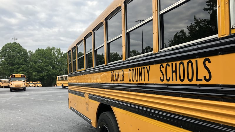 generic school bus shot